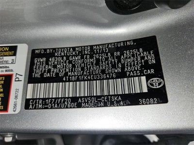 2014 Toyota Camry SE