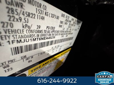 2022 Ford Expedition Platinum 3.5 Liter V6 EcoBoost Turbocharged 4WD