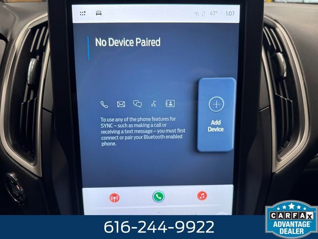 2022 Ford Edge SEL 2.0 Liter EcoBoost Turbocharged AWD Leather Seatin