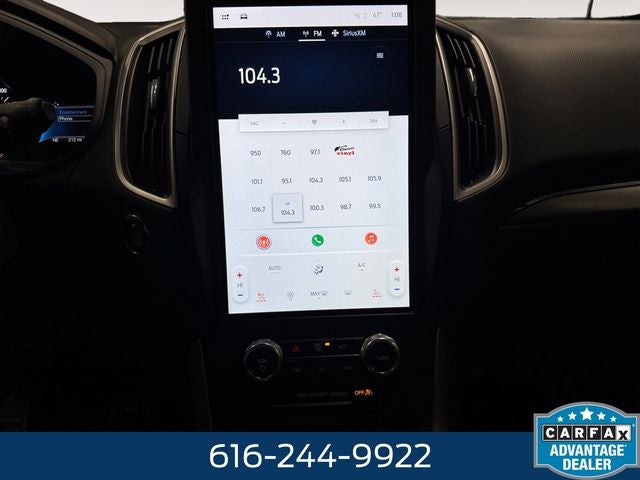 2022 Ford Edge SEL 2.0 Liter EcoBoost Turbocharged AWD Leather Seatin