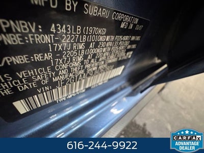 2018 Subaru Crosstrek 2.0i 2.0 Liter Automatic AWD