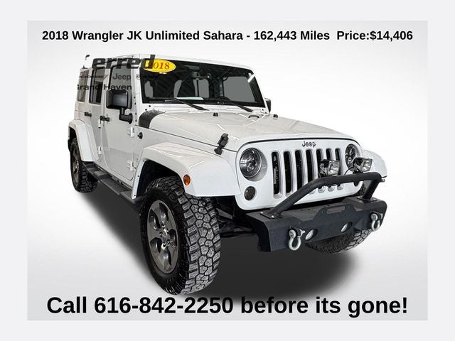 2018 Jeep Wrangler JK Unlimited Sahara 3.6 Liter V6 4D Automatic 4WD