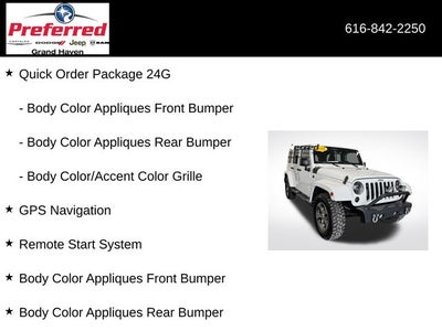 2018 Jeep Wrangler JK Unlimited Sahara 3.6 Liter V6 4D Automatic 4WD