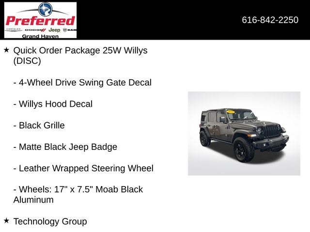 2021 Jeep Wrangler Unlimited Willys 4x4