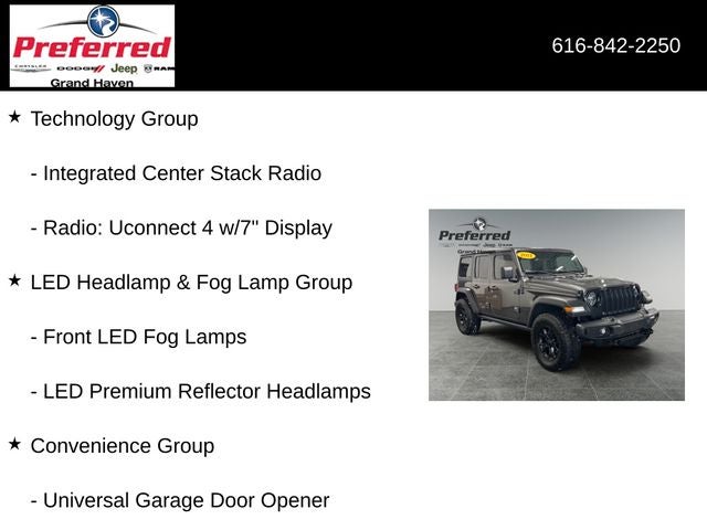 2021 Jeep Wrangler Unlimited Willys 4x4