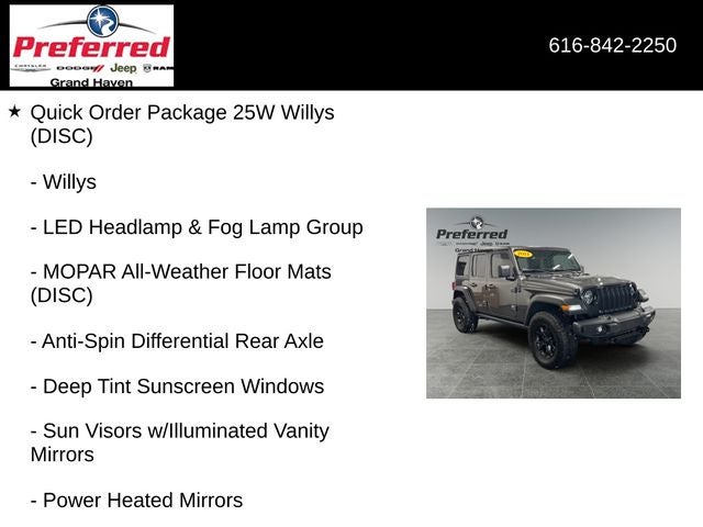 2021 Jeep Wrangler Unlimited Willys 4x4