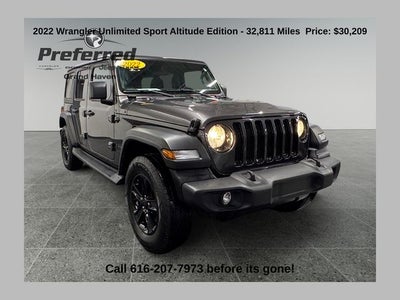 2022 Jeep Wrangler Unlimited Sport Altitude 4x4