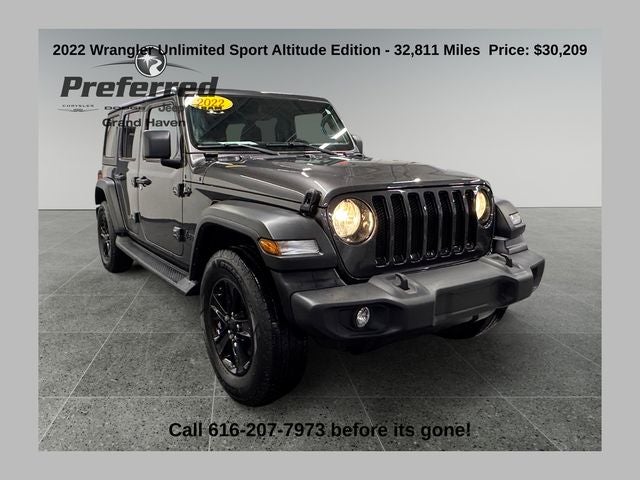 2022 Jeep Wrangler Unlimited Sport Altitude 4x4