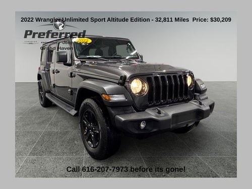 2022 Jeep Wrangler Unlimited Sport Altitude 4x4