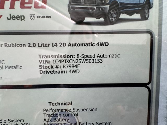2025 Jeep Wrangler 2-Door Rubicon 4x4