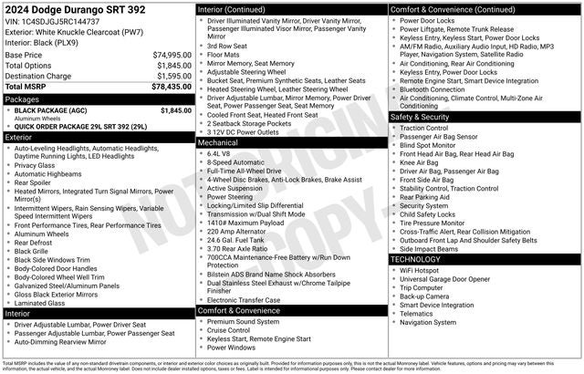 2024 Dodge Durango SRT 392 AWD