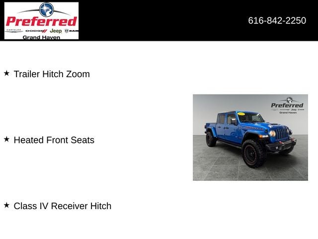 2022 Jeep Gladiator Mojave 3.6 Liter V6 Crew Cab Automatic 4WD