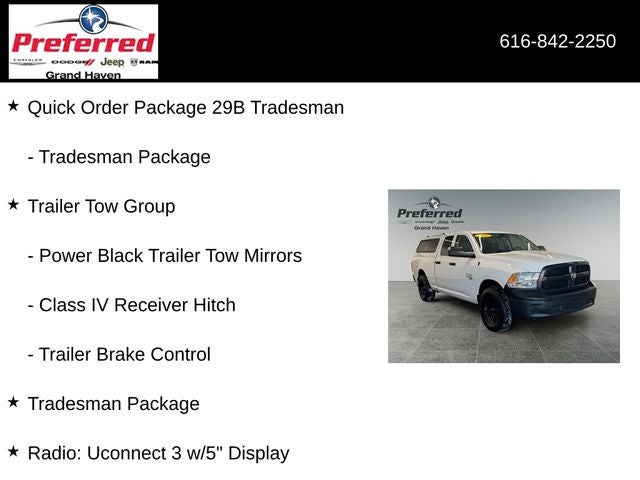 2022 RAM 1500 Classic Tradesman Quad Cab 4x4 6'4' Box