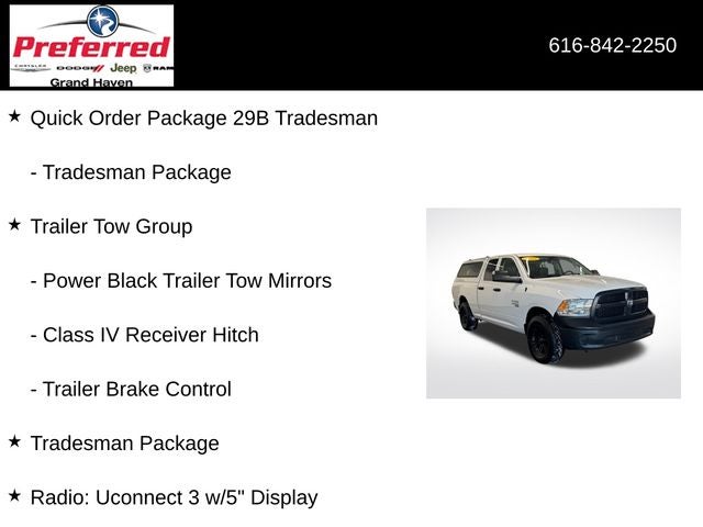2022 RAM 1500 Classic Tradesman Quad Cab 4x4 6'4' Box