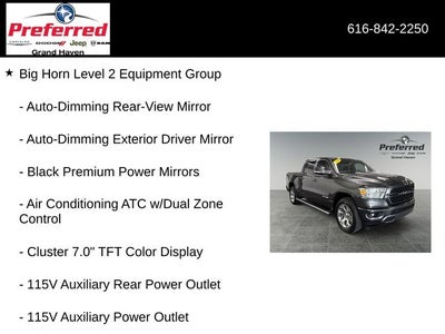 2022 RAM 1500 Big Horn Crew Cab 4x4 5'7' Box
