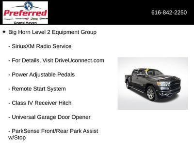2022 RAM 1500 Big Horn Crew Cab 4x4 5'7' Box
