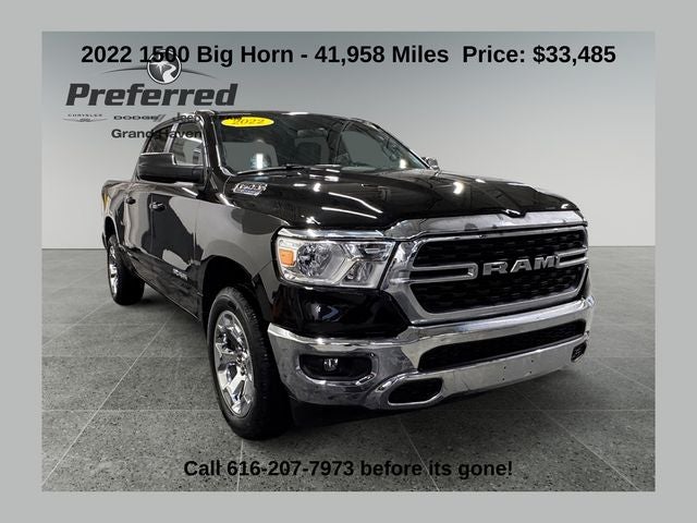 2022 RAM 1500 Big Horn Crew Cab 4x4 5'7' Box