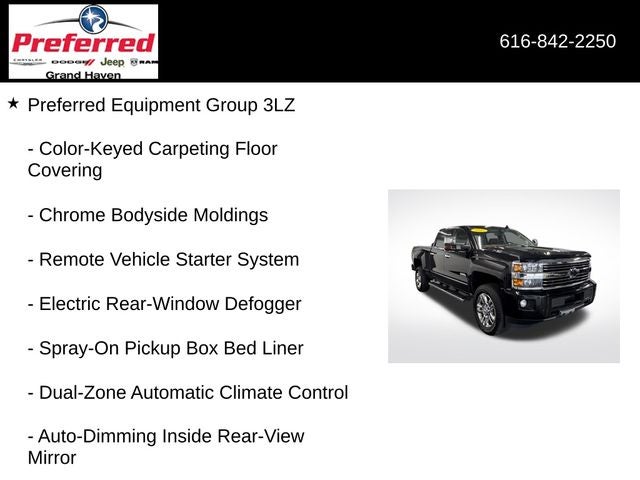 2015 Chevrolet Silverado 2500HD High Country 6.0 Liter V8 Crew Cab 4WD