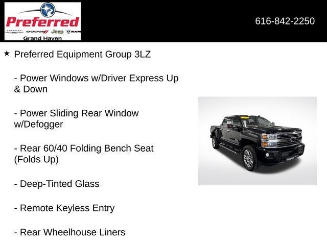 2015 Chevrolet Silverado 2500HD High Country 6.0 Liter V8 Crew Cab 4WD