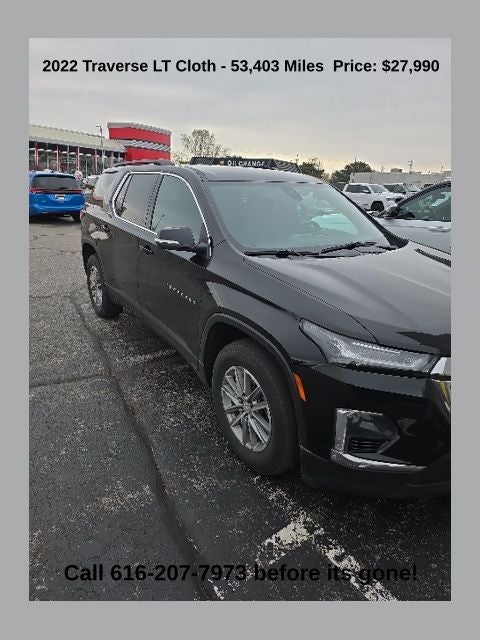 2022 Chevrolet Traverse LT 1LT 3.6 Liter V6 AWD 3rd Row Seating