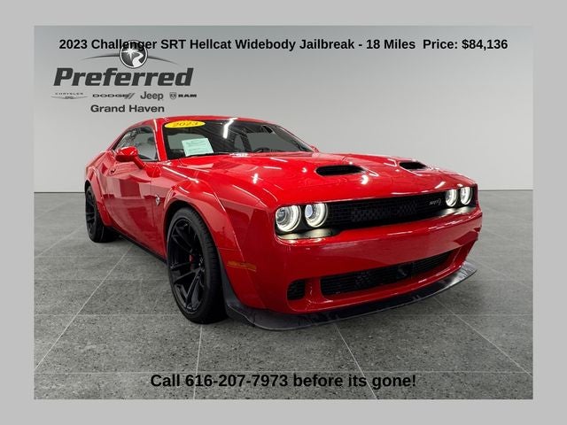 2023 Dodge Challenger SRT Hellcat Jailbreak 6.2 Liter V8 Supercharged 2D coupe RWD Automatic