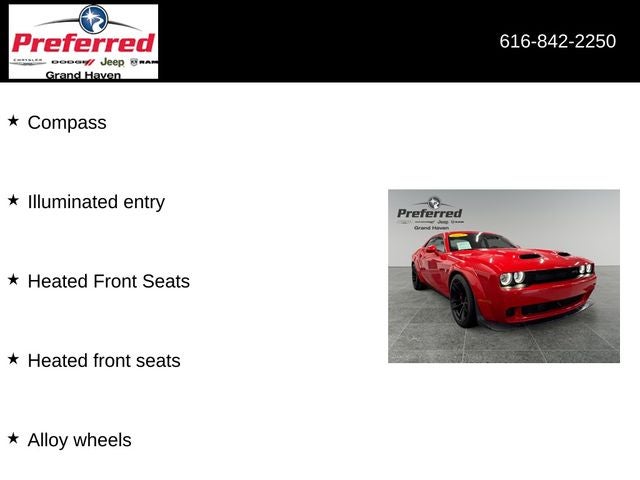 2023 Dodge Challenger SRT Hellcat Jailbreak 6.2 Liter V8 Supercharged 2D coupe RWD Automatic