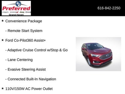 2023 Ford Edge SEL 2.0 Liter EcoBoost Turbocharged AWD Leather Seatin