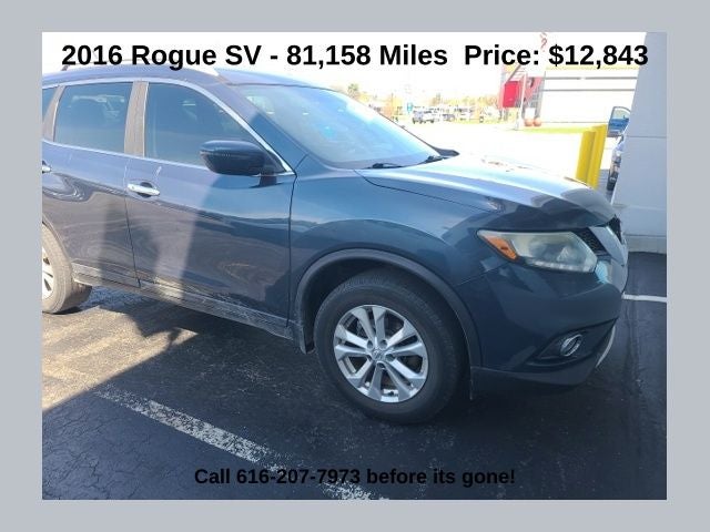2016 Nissan Rogue SV 2.5 Liter FWD