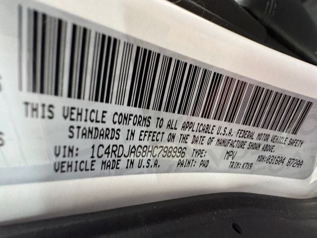 2017 Dodge Durango SXT 3.6 Liter V6 AWD 3rd Row Seating