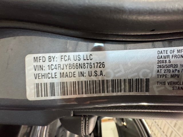 2022 Jeep Grand Cherokee 4xe 2.0 Liter 4WD