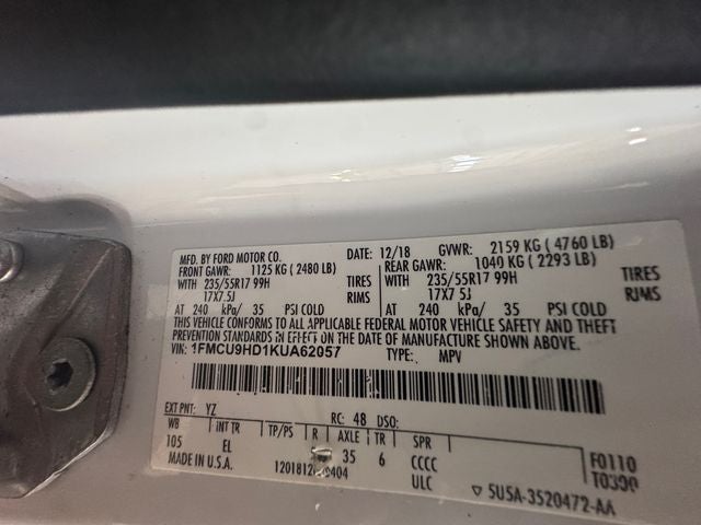 2019 Ford Escape SEL