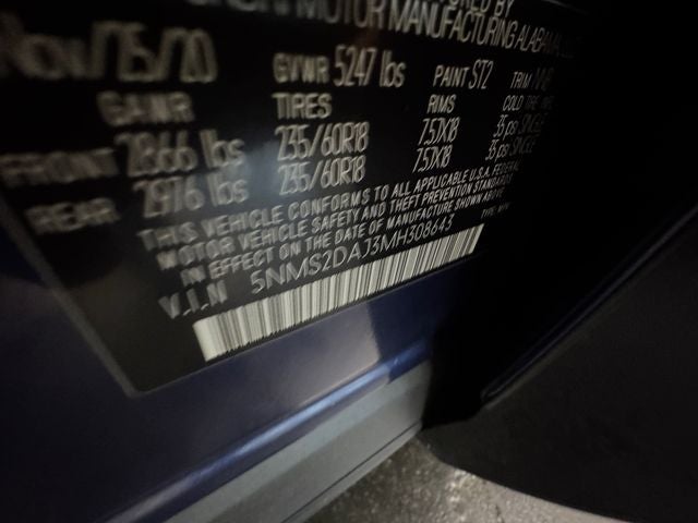 2021 Hyundai Santa Fe SEL 2.5 Liter AWD