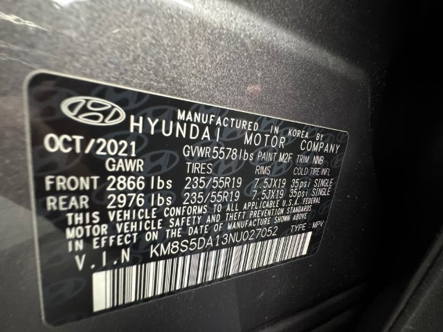 2022 Hyundai Santa Fe Hybrid Limited