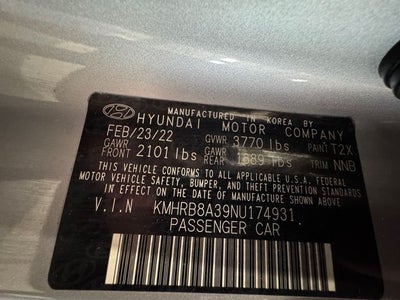 2022 Hyundai Venue SE