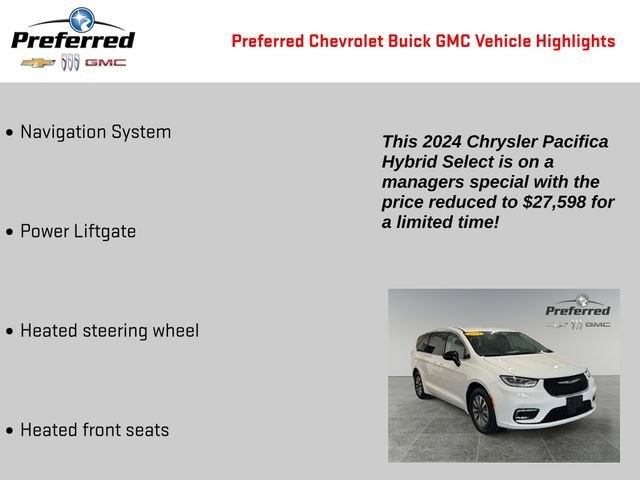 2024 Chrysler Pacifica Hybrid Select