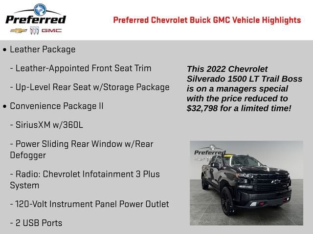 2022 Chevrolet Silverado 1500 LTD LT Trail Boss