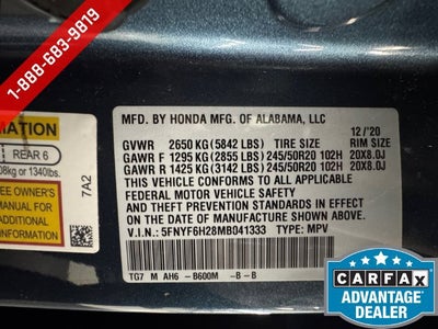 2021 Honda Pilot AWD Special Edition