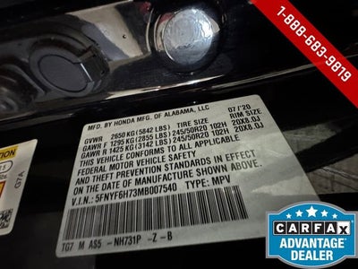 2021 Honda Pilot AWD Black Edition