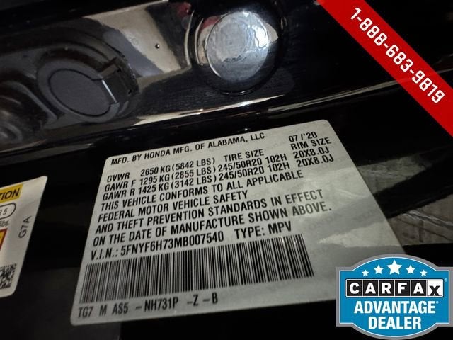 2021 Honda Pilot AWD Black Edition