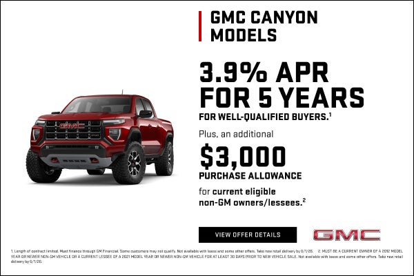 3.9% APR FOR 5 YEARS for well-qualified buyers.1

Plus, an additional $3,000 PURCHASE ALLOWANCE f...